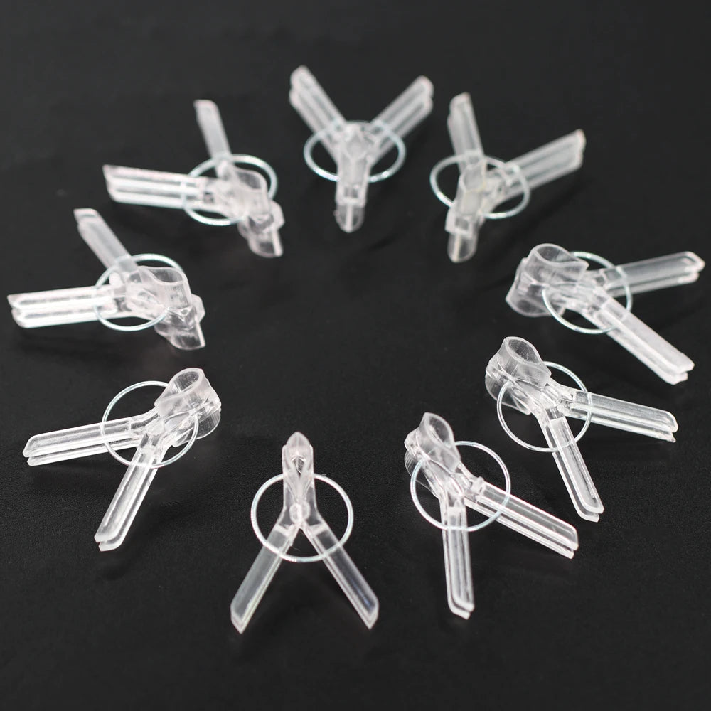 30/50PCS 15x30MM Grafting Clips Tomoto Eggplant Vegetables Grafted Clamp Garden Plants Seedling Tools Transparent Plastic Joint