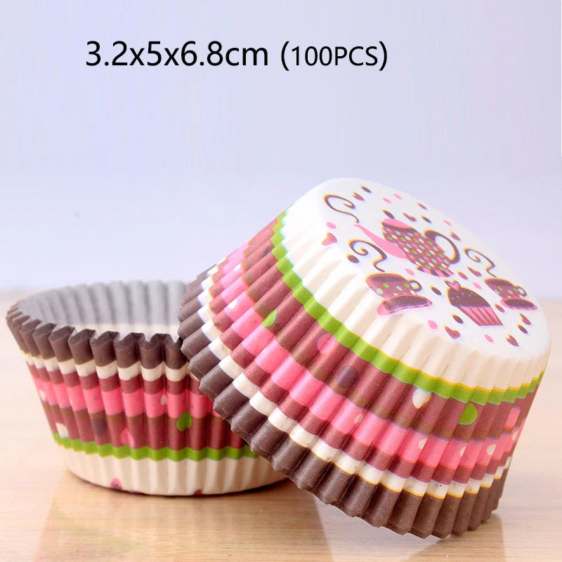 100-1000Pcs Muffin Cupcake Paper Cups Cupcake Liner Baking Muffin Box Cup Case Party Tray Cake Decorating Tools
