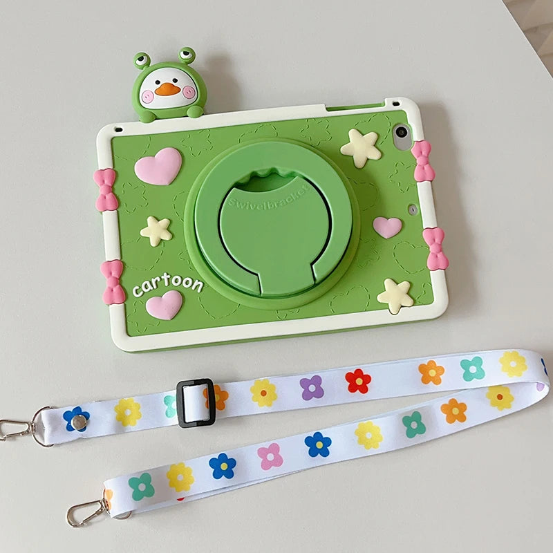 Girls Case for iPad Pro 11 inch/Air 5th/Air 4th Generation 10.9" Cute Cartoon kids Pig Case for iPad Pro 11/Air 10.9/ Air5/ Air4