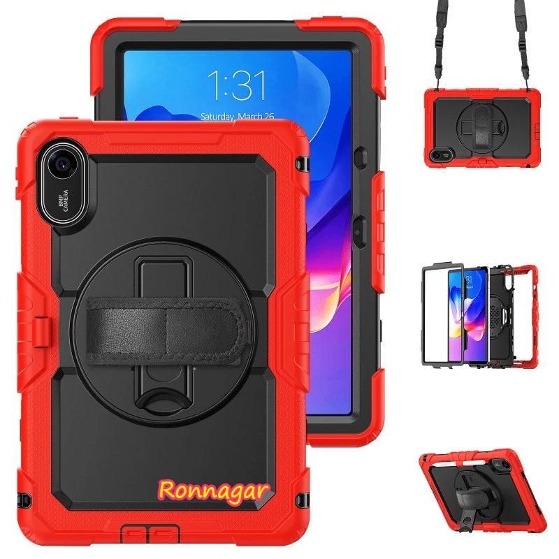 Heavy Duty Rugged Cover for Xiaomi Redmi Pad 2 11inch 2025 Shoulder Strap Built-in Screen Protector for Redmi Pad 2 11'' Tablet