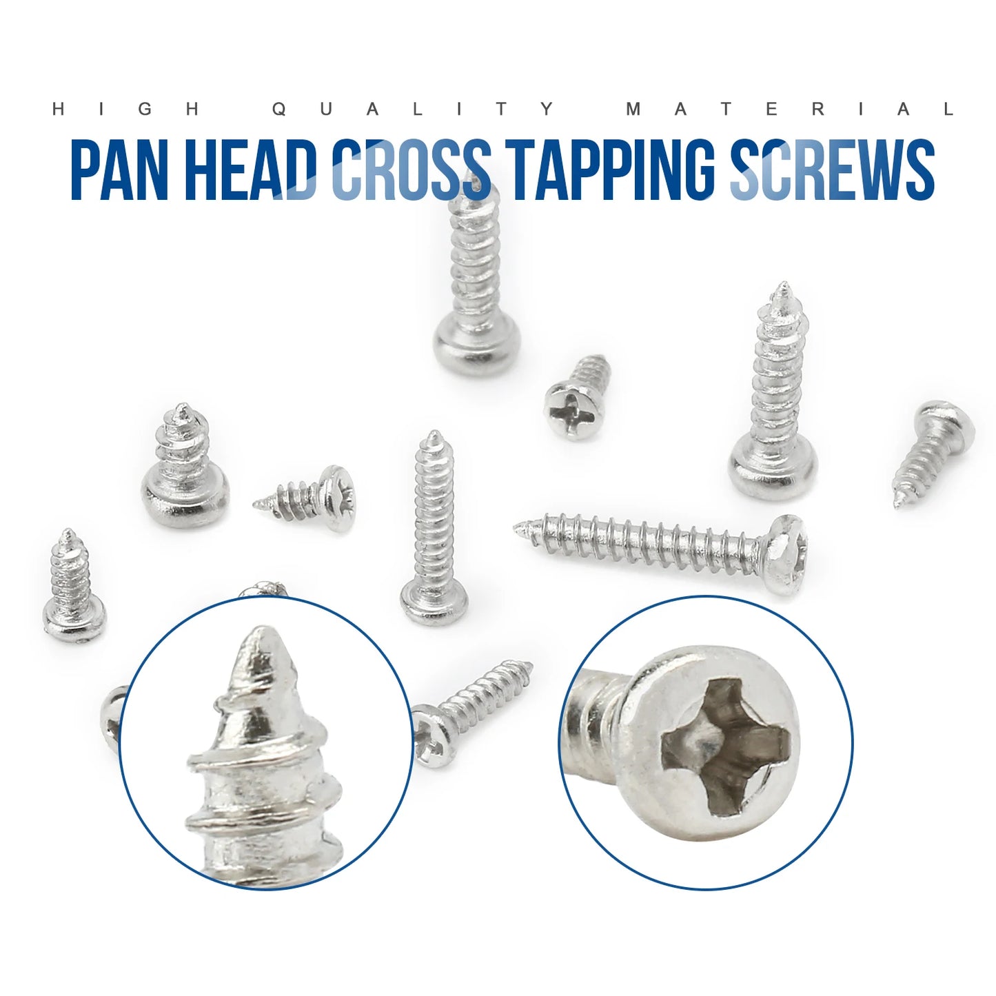 NINDEJIN 1100pcs Round Pan Head Tapping Screws Set M1.2 M1.4 M1.5 M1.7 M2  Mini Screw laptop computer screw Phillips Screw kit
