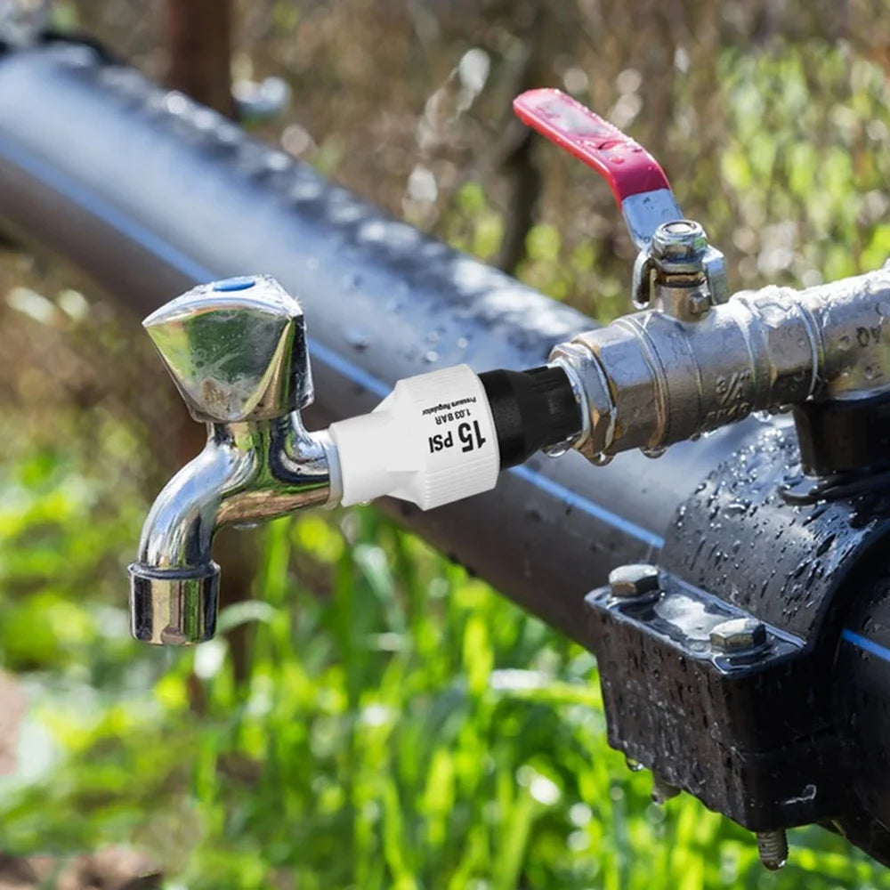 1pcs 15 PSI 3/4" 25mm Female Thread Adapter Connected Irrigation Faucet Pressure Reducer Pressure Regulator for Garden  Irrigati