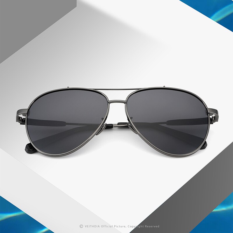 VEITHDIA Brand Sports Men Sunglasses Polarized UV400 Lens Outdoor Driving Eyewear Stainless Steel Sun Glasses For Male V2844 - KiwisLove