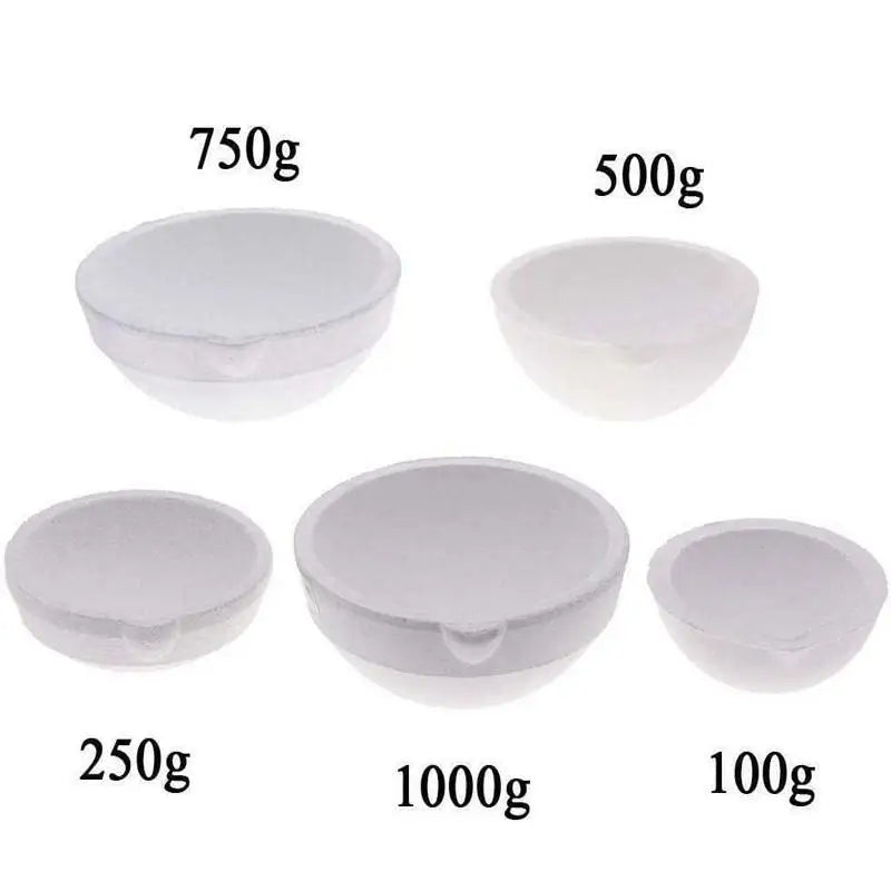 100g-2500g Quartz bowl crucible High Temperature Furnace Melting Casting Refining Silver Jewelry tools