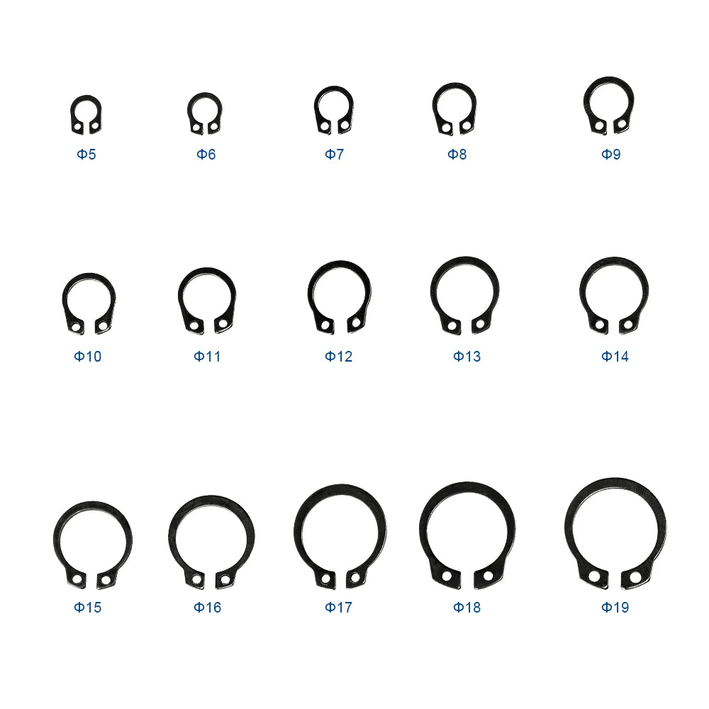 NINDEJIN  C type external circlip retaining rings for shaft stainless steel carbon steel circlip snap rings DIN471 - KiwisLove