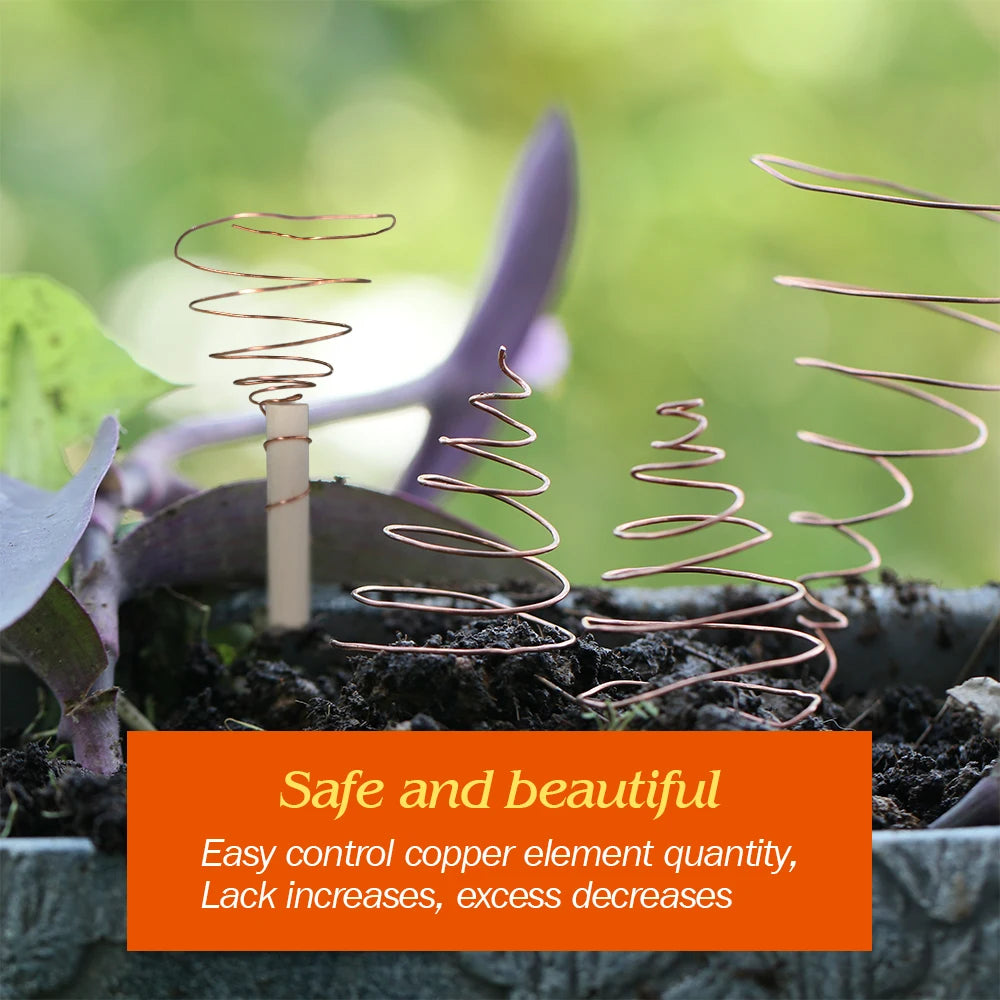 1pc Reusable Coil Wire Winding Tools Multifunctional Gardening Flower Pots Wire Antenna Fixture Electro Culture Copper Antenna