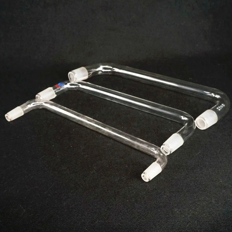 19/26 24/29 29/32 Joint 105 to 75 Degree Lab Borosilicate Glass Distillation Adapter Bend Tube - KiwisLove