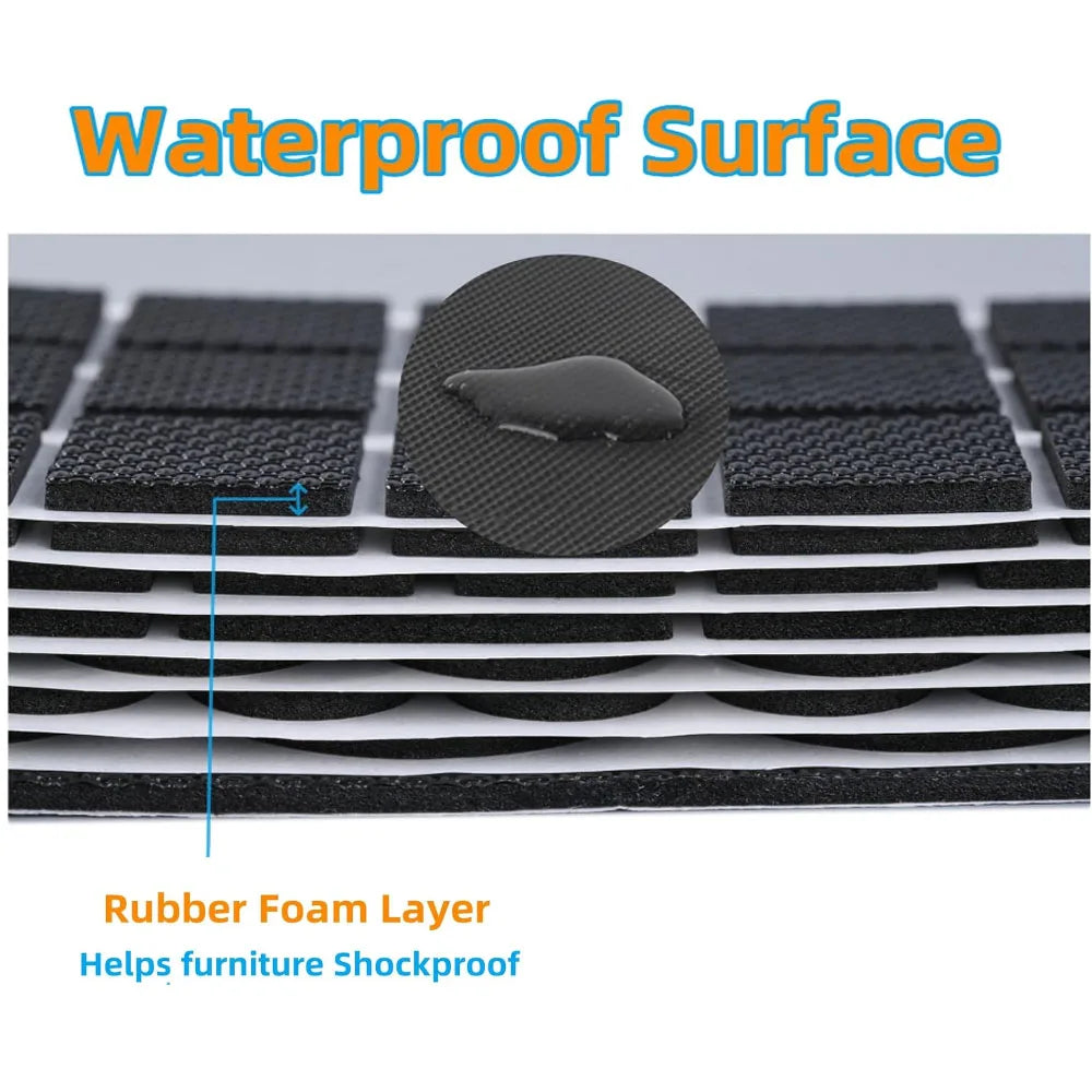 Table Leg Protectors, Anti-Scratch Leg Pads, Rubber Anti slip Chair Leg Pads, Silent Stickers, Furniture Accessories