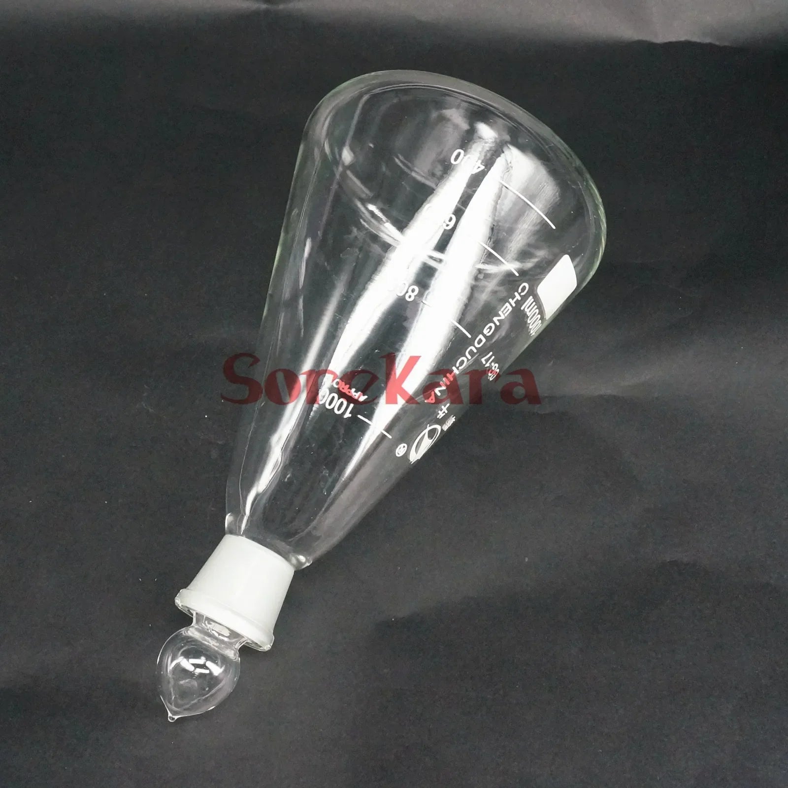 1000ml Borosilicate Glass Conical Erlenmeyer Flask with Stopper For Chemistry Laboratory - KiwisLove