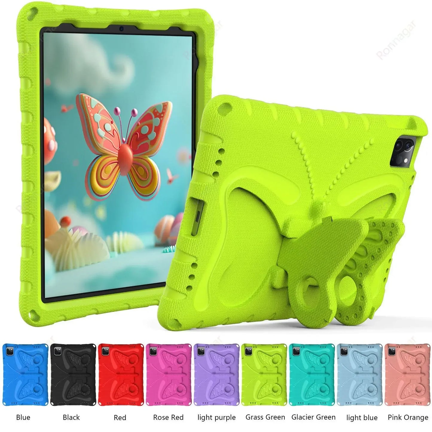 3D EVA Butterfly Case for iPad Air 11 Inch M2 2024 Pro 11 M4 iPad 10.2'' 7 8 9 10th Gen iPad Air 4 5 6  Mini 1 2 3  4 5 6 7 Case