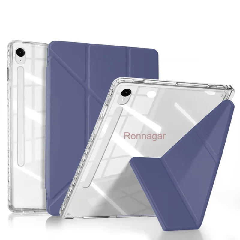 Y Fold Case for Samsung Galaxy Tab S10 FE+ Plus 13.1 inch 2025 SM-X620/X626 S7 S8 S9 11'' S10 FE 10.9'' S7+ S8+ S9+ 12.4'' Case