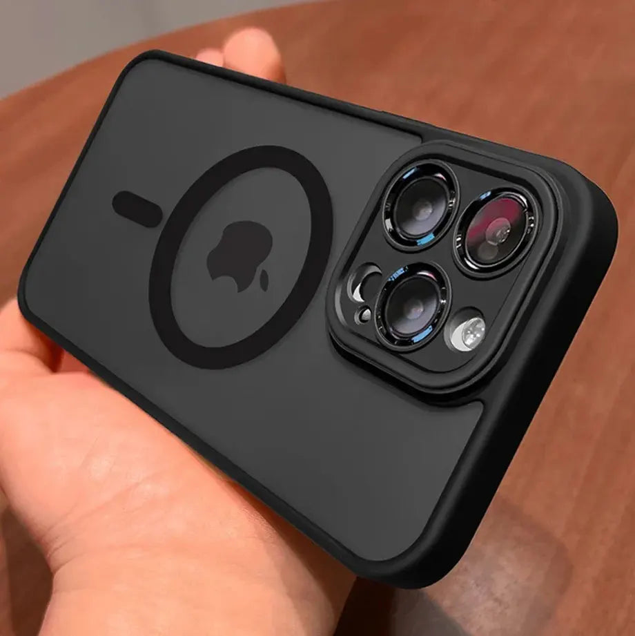 Magnetic Luxury Wireless Charge For Magsafe Case for iPhone 16 15 14 13 12 11 Pro Max Matte Translucent Armor Shockproof Cover - KiwisLove