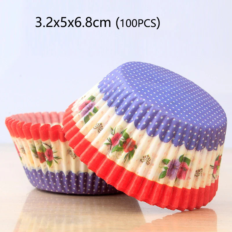 100-1000Pcs Muffin Cupcake Paper Cups Cupcake Liner Baking Muffin Box Cup Case Party Tray Cake Decorating Tools