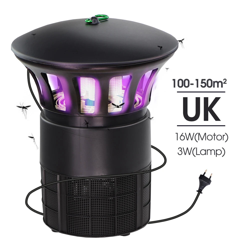110-220V High Quality Mosquito Lamp Electric Photocatalyst Mosquito Repellent Insect Killer Lamp Trap Strong Suction & LED Uv Li