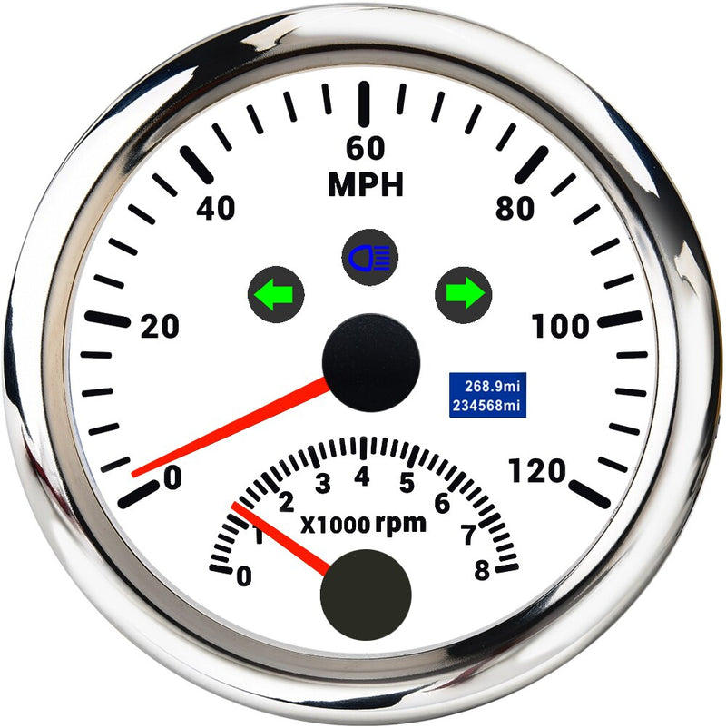 Waterproof Digital GPS Speedometer 85MM Boat Car Speed Meter Gauge 120KMH 200KMH 120MPH 200MPH Tachometer Gauge RPM Sensor 9-32V - KiwisLove