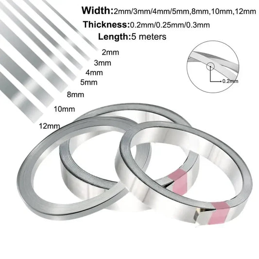 5m Nichrome Flat Heater Wire For Heating Elements Strip Accessories of Vacuum Sealing Packaging Machine Heating Sealer Parts