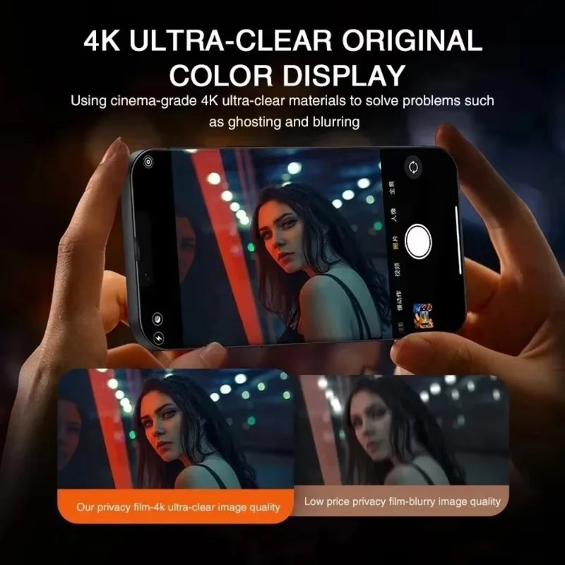 1-4Pcs Anti Spy Tempered Glass For iPhone 16 14 13 11 15Pro Max Mini Privacy Screen Protector For iPhone X XR XS MAX 16e - KiwisLove