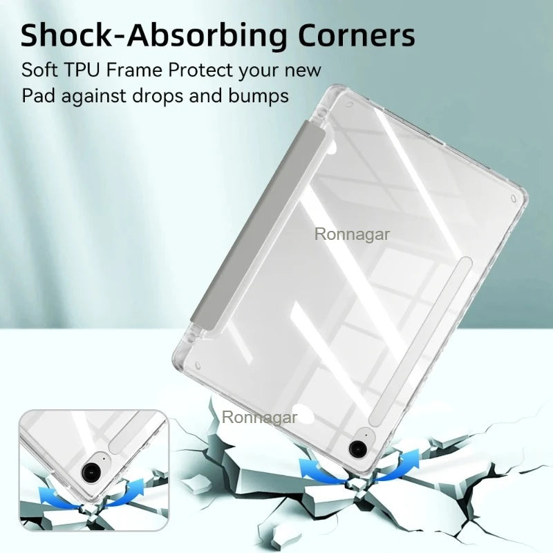 Y Fold Case for Samsung Galaxy Tab S10 FE+ Plus 13.1 inch 2025 SM-X620/X626 S7 S8 S9 11'' S10 FE 10.9'' S7+ S8+ S9+ 12.4'' Case