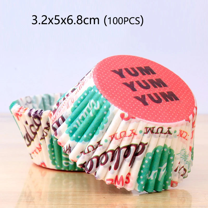 100-1000Pcs Muffin Cupcake Paper Cups Cupcake Liner Baking Muffin Box Cup Case Party Tray Cake Decorating Tools