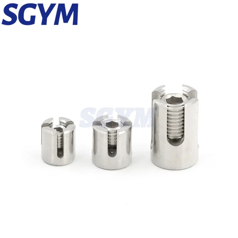 1Pcs M3/M4/M5/M6/M8 90 Degree Angles Marine Grade Stainless Steel 316 Wire Rope Trellis Systems Green Wall Cross Clip Rope Clamp