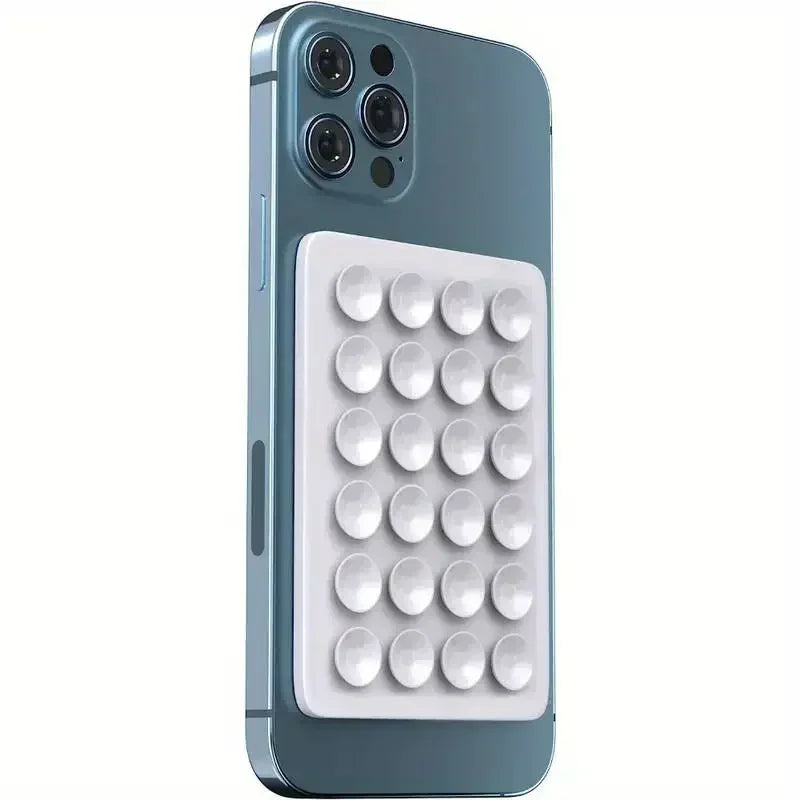Phone Silicone Suction Cup Holder Multifunctional Suction Cup Wall Stand Square Anti-Slip Single-Sided Case Mount Back Sticker - KiwisLove