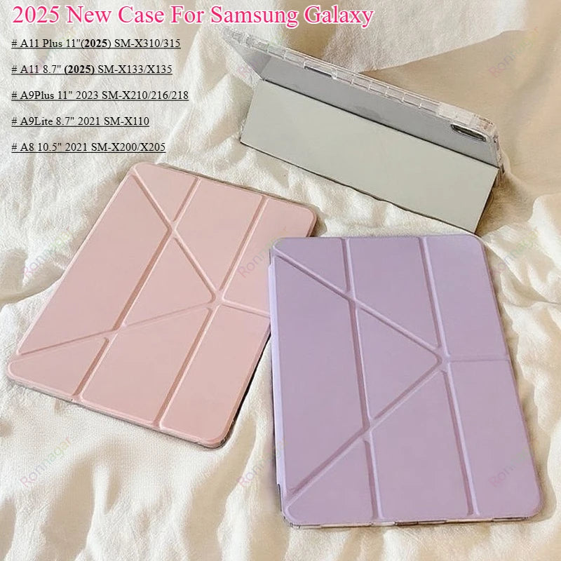 Y Folding Tablets Case for Samsung Galaxy Tab A11 Plus/ A9 Plus 11inch 2025 SM-X230 X236 Funda Case for Tab A11lite/A9lite 8.7''