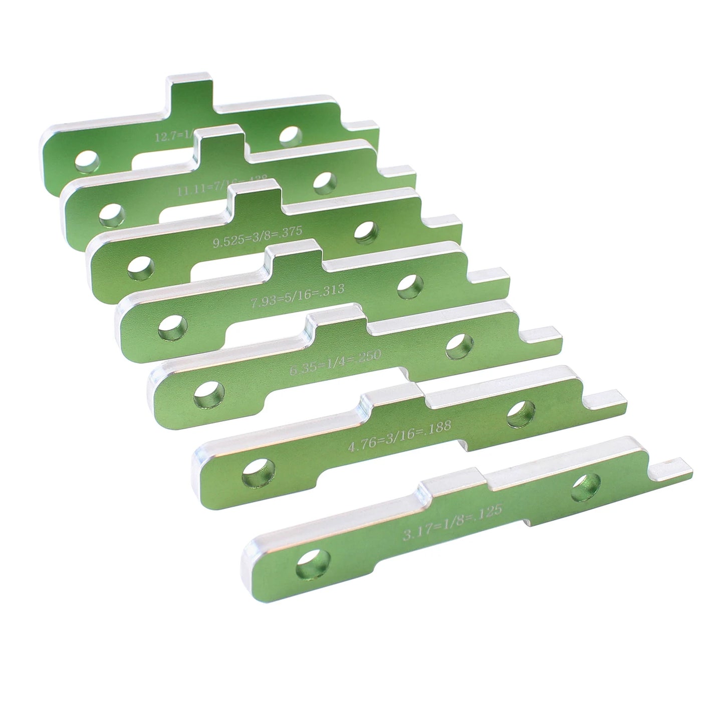 Woodworking Router Setup Blocks 7PCS Router Table Set Up Bars for Woodworking Setup Thickness, Depth Height Angle Drill Diamete