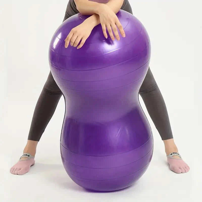 NZ Stock 90*45cm Anti-Burst Peanut Yoga Ball  Sports Gym Yoga Pilates Trainning with Pump