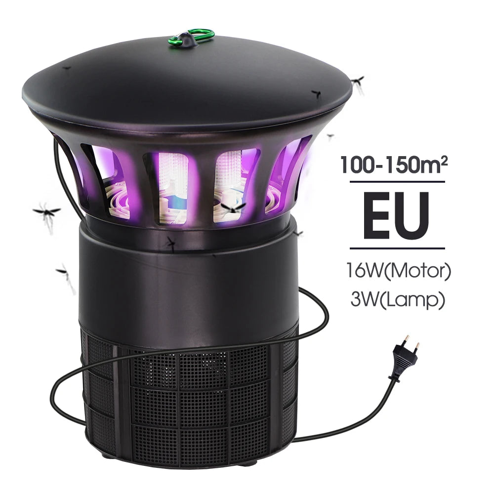 110-220V High Quality Mosquito Lamp Electric Photocatalyst Mosquito Repellent Insect Killer Lamp Trap Strong Suction & LED Uv Li