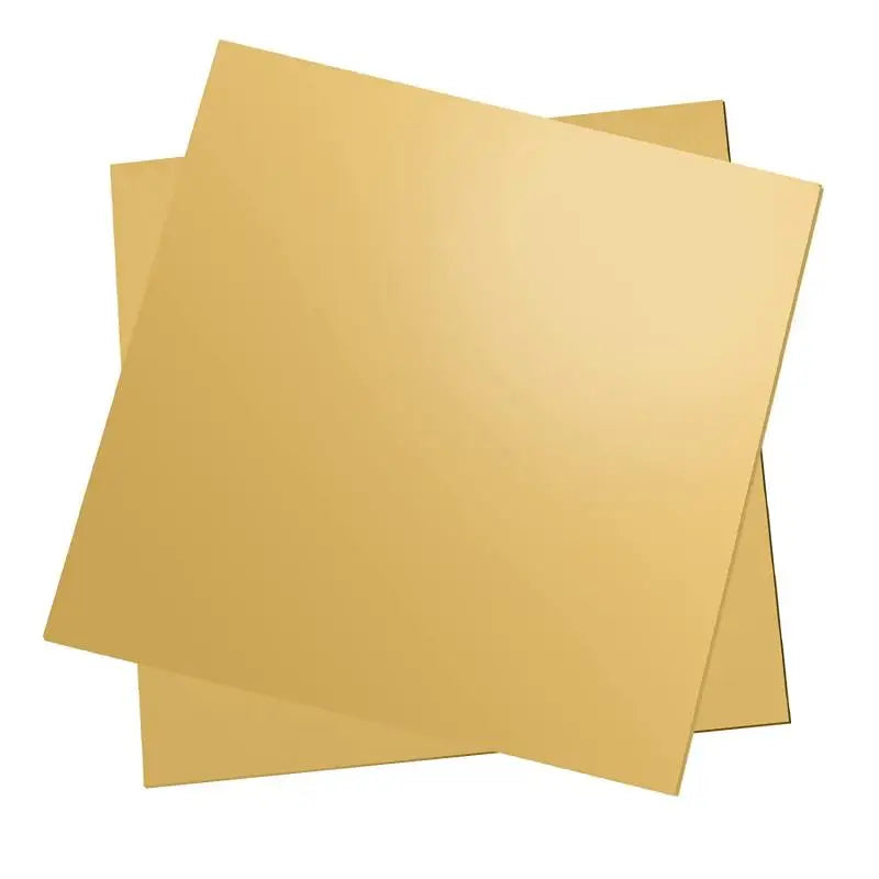 1pcs Brass Plate Thickness 0.1-6mmx100x100mm Brass Sheet Cutting CNC Frame Model Mould DIY Contruction Brass Pad