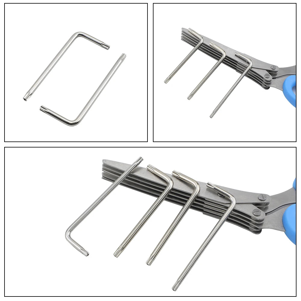 Hand Tool Torx Key Wrench L Type Star Wrench Nickel Plated T6 T7 T8 T10 T15 T20 T25 T30 Tamper Proof Security Torx Wrenches - KiwisLove