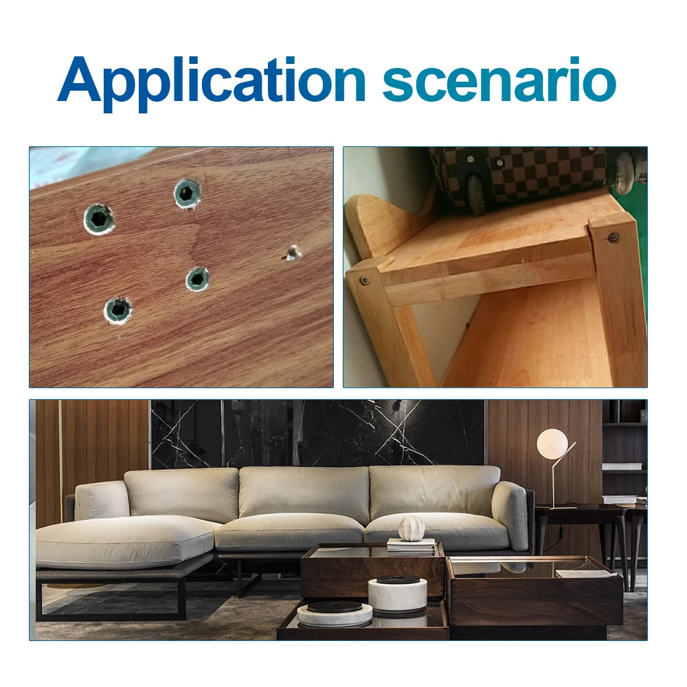 NINDEJIN 5-30pcs Thread Insert Nut M4 M5 M6 M8 Carbon Steel Zinc Plated Internal and External Thread Insert Furniture Connector - KiwisLove