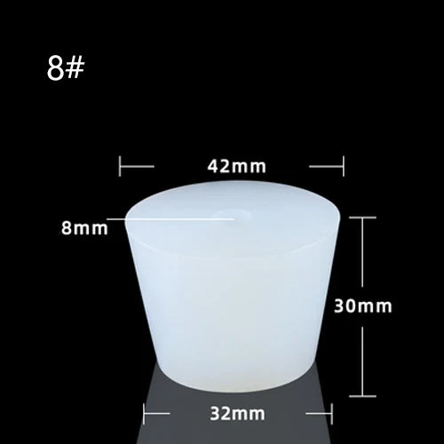 1Pcs Silicone Fermenter Cover Plug Stopper 8mm Hole Airlock Valve Brew Wine Rubber Fermenting Lids Fermenting Supplies