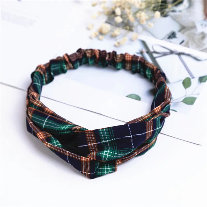 Fashion Women Girls Summer Bohemian Hair Bands Print Headbands Vintage Cross Turban Bandage Bandanas HairBands Hair Accessories