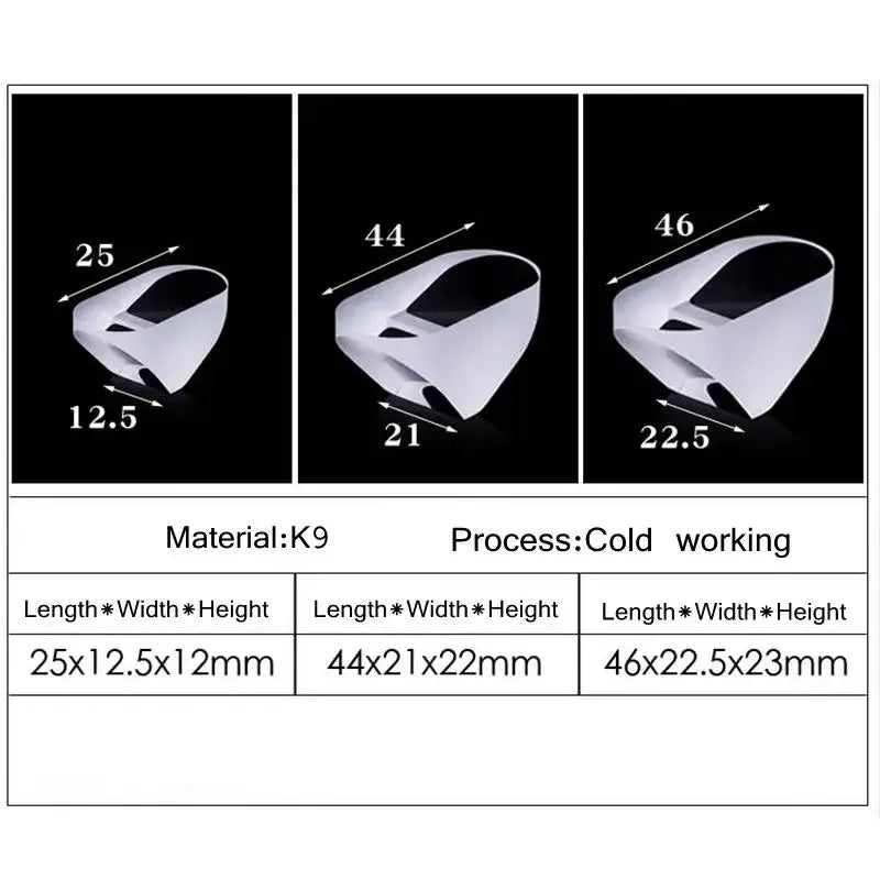 25/44/46mm Optical Glass Prisms Triangular Right Angle K9 Paul Prisms Lens - KiwisLove