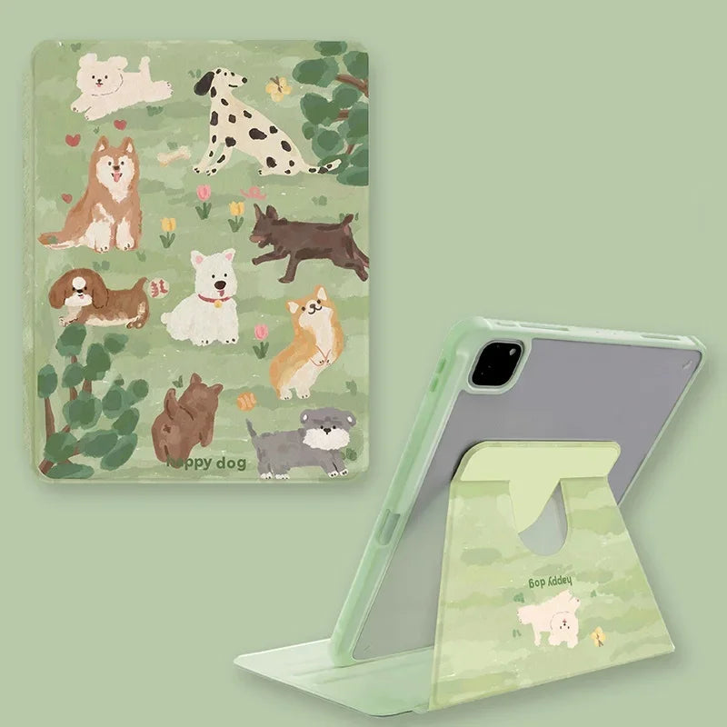 Graffiti Cat Case For iPad 10.2 9th 8th 7th A16 11th 2025 2024 Air11 13 inch Pro11 13 M4 Air4 5 10.9 10.5 IPad10 Pro12.9 5th 6th