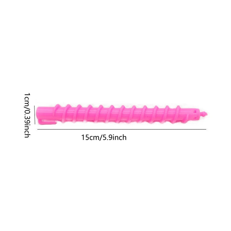 20Pcs Set Multi Hair Perm Rods Random Color Long Spiral Hair Curler Roller Hair Perm Rods Hairdressing Styling Tool