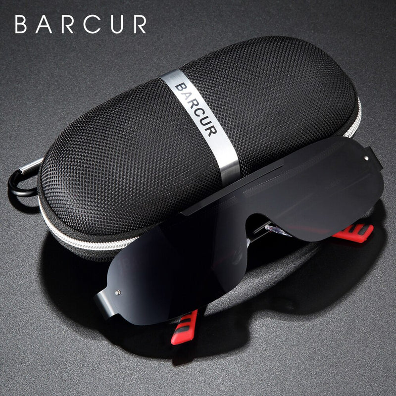 BARCUR Aluminum Magnesium Men's Sunglasses Pilot Driving Narrow Polarized Lens Man Sun Glass Women Gafas De Sol Shades - KiwisLove