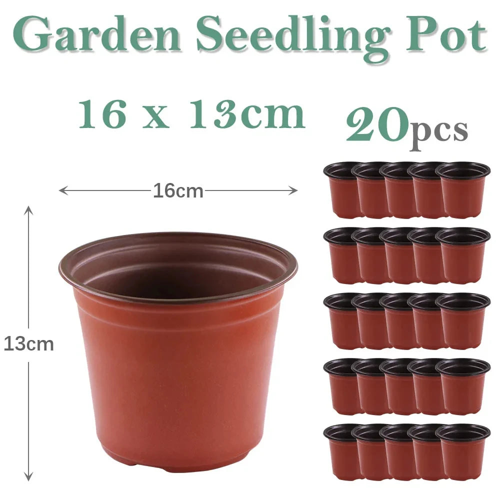 Garden Plant Pot Flowerpots Nursery Seed Starting Lightweight Breathable Maintain Humidity Flower Vegetable in 6 sizes Container