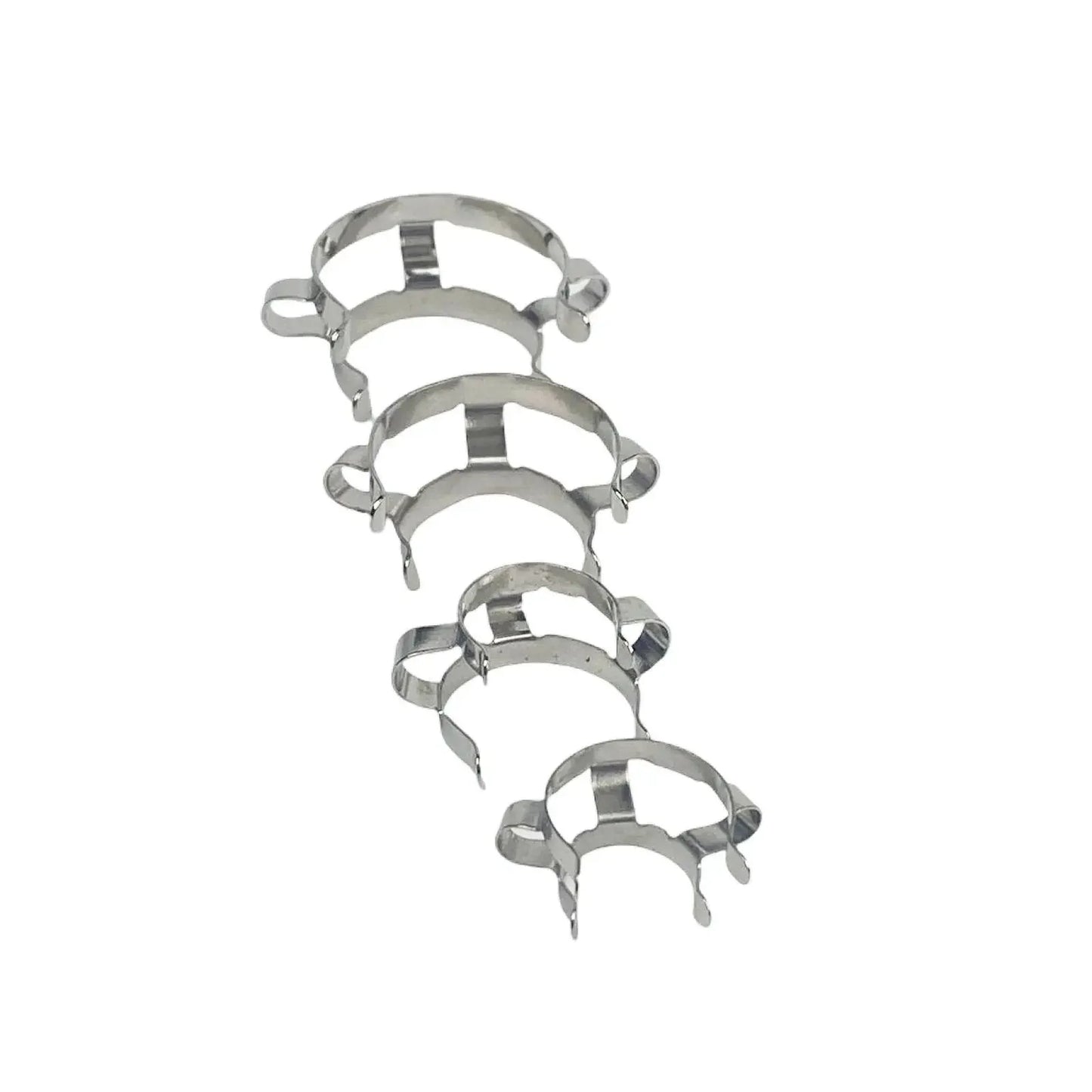 14# 19# 24# 29# 34# 45# Joints 304 Stainless Steel Cone-shape Clamp Clip For Glass Adapter Lab Hold - KiwisLove
