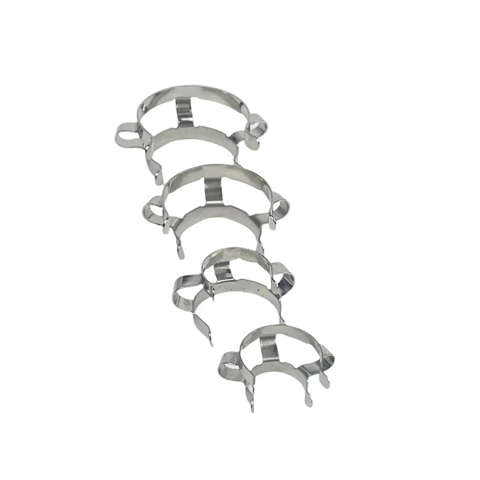 14# 19# 24# 29# 34# 45# Joints 304 Stainless Steel Cone-shape Clamp Clip For Glass Adapter Lab Hold - KiwisLove