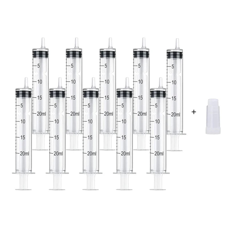 1/5/10/20pcs Plastic Syringes Hydroponic Measure Perfume Rinse Disposable Sampler Injector Measuring Injection Syringe