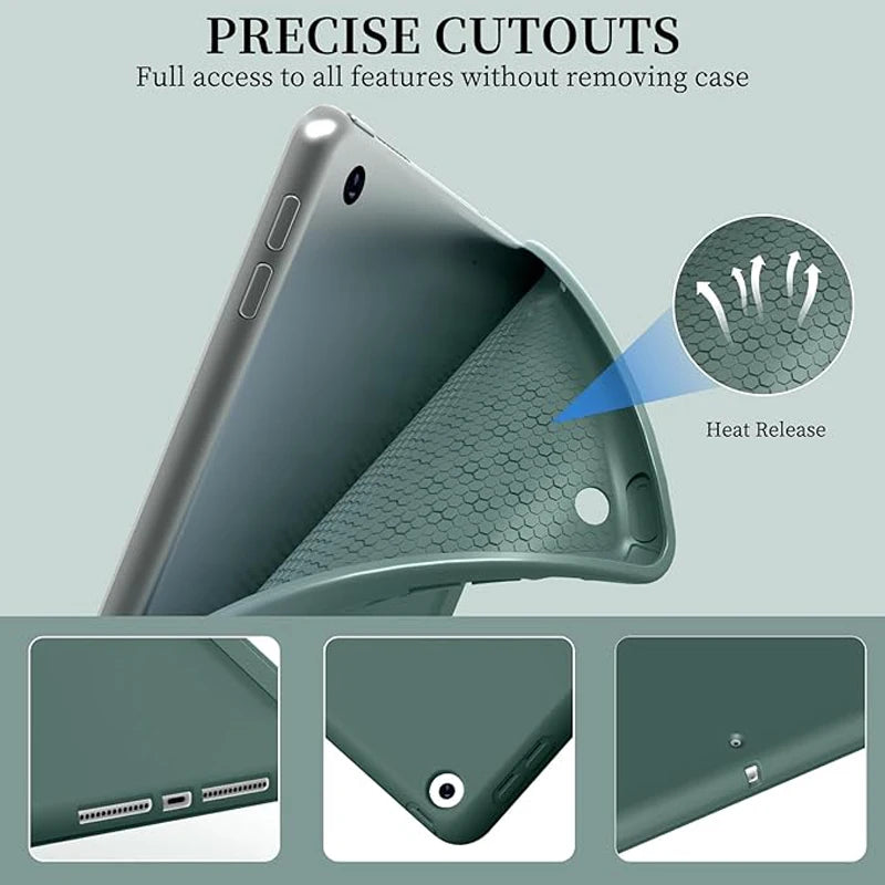 Smart case For iPad 6th 5th 7th 8th 9th Gen 10.2  iPad Air 11 11th 11 2025 pro 11 1 2 3 4 9.7 Cover IPad Air 5 4 10th 10.9 Funda - KiwisLove