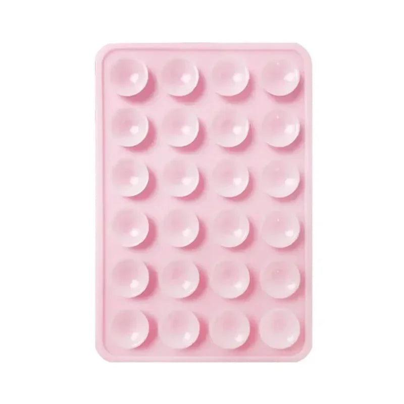 Phone Silicone Suction Cup Holder Multifunctional Suction Cup Wall Stand Square Anti-Slip Single-Sided Case Mount Back Sticker - KiwisLove