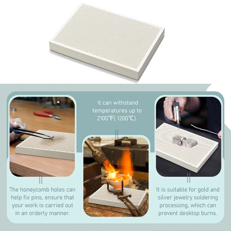 1pcs Ceramic Insulation hot board Special needle for honeycomb ceramic plate welding plate with hole casting tool heating plate