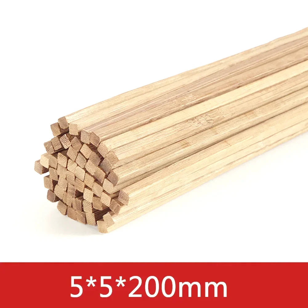 20-50pcs Balsa Wood Craft Square Cudgel Model Building Carving DIY Handicraft Educational Making Accessories Stick