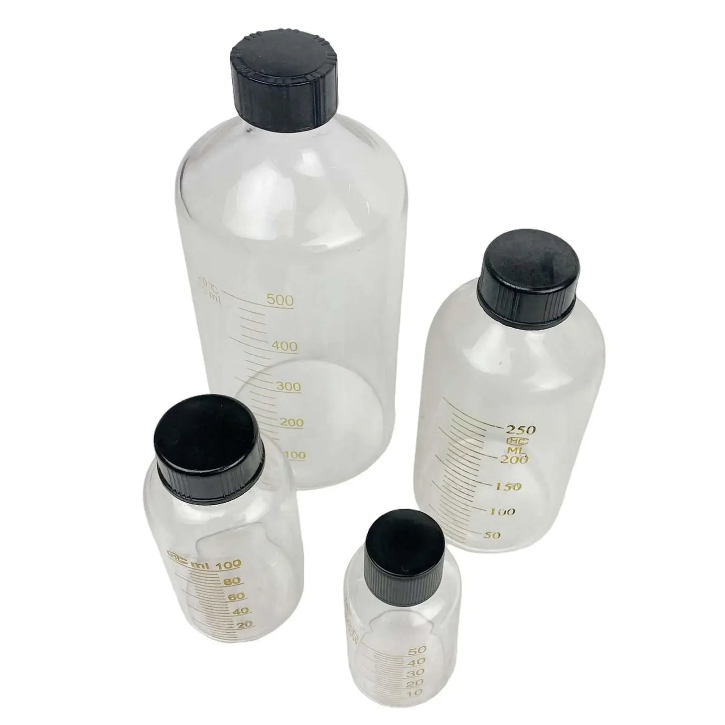50ml 100ml 150ml 200ml 250ml 500ml Borosilicate Glass Scale Serum Bottle Reagent Sample Bottle Lab - KiwisLove