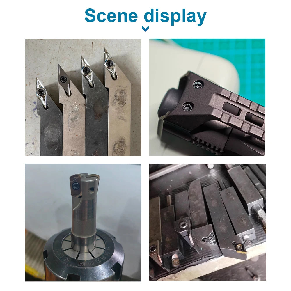 CNC Torx Screw 12.9 Grade Steel M2 M2.5 M3 M3.5 M4 M5 Black Torx Screws for Replaces Carbide Insert Cutters CNC Lathe Tool