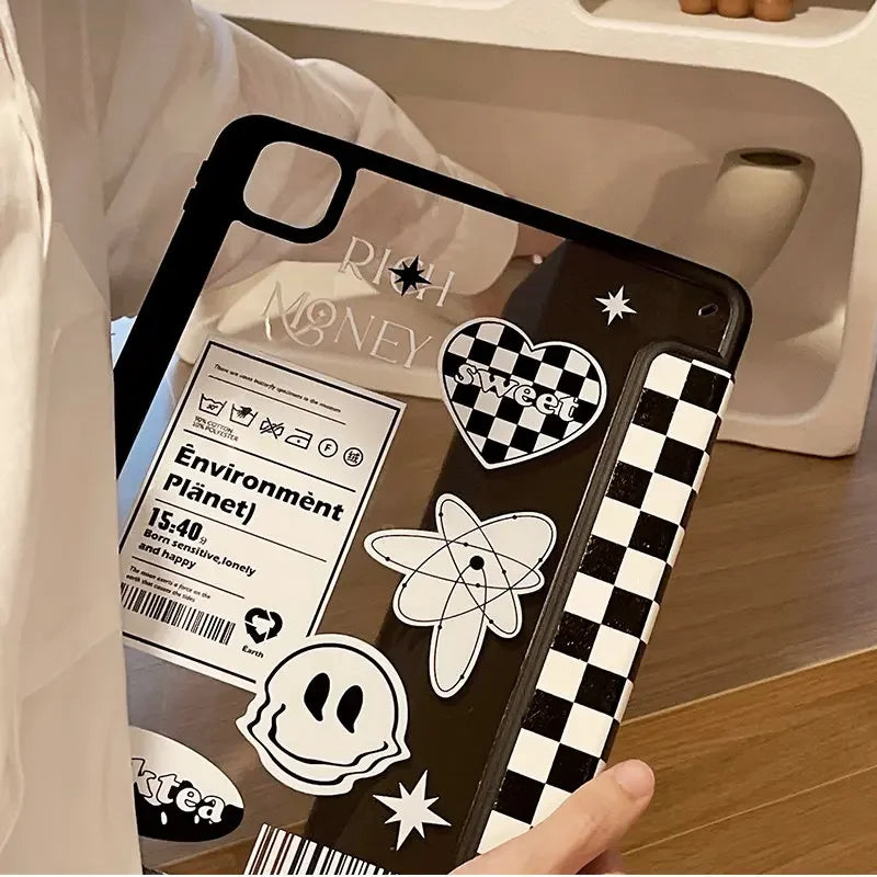 Little Bear Case For NEW iPad 10.2 8/7/9th Gen iPad Pro 11 (2024-2022)10th Gen Air3 10.5'' Air6 11'' Air4 5 iPad 5 6th Gen 9.7''