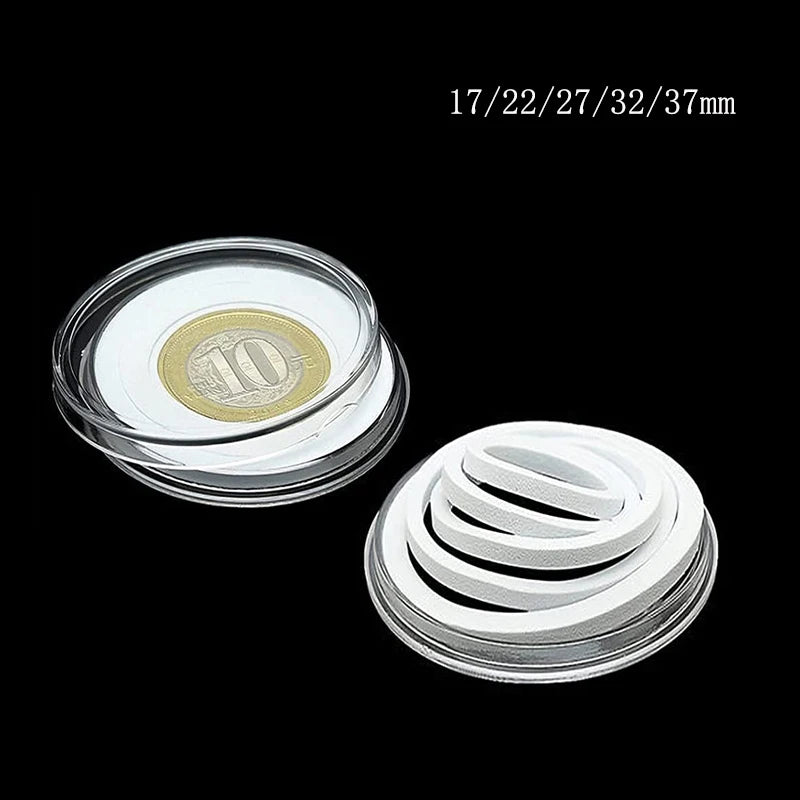 10-50pcs 21/23/24/25-45mm COINNING Capsules Storage Box Clear Plastic Commemorative COINNING Storage Box Coinn Storage Box